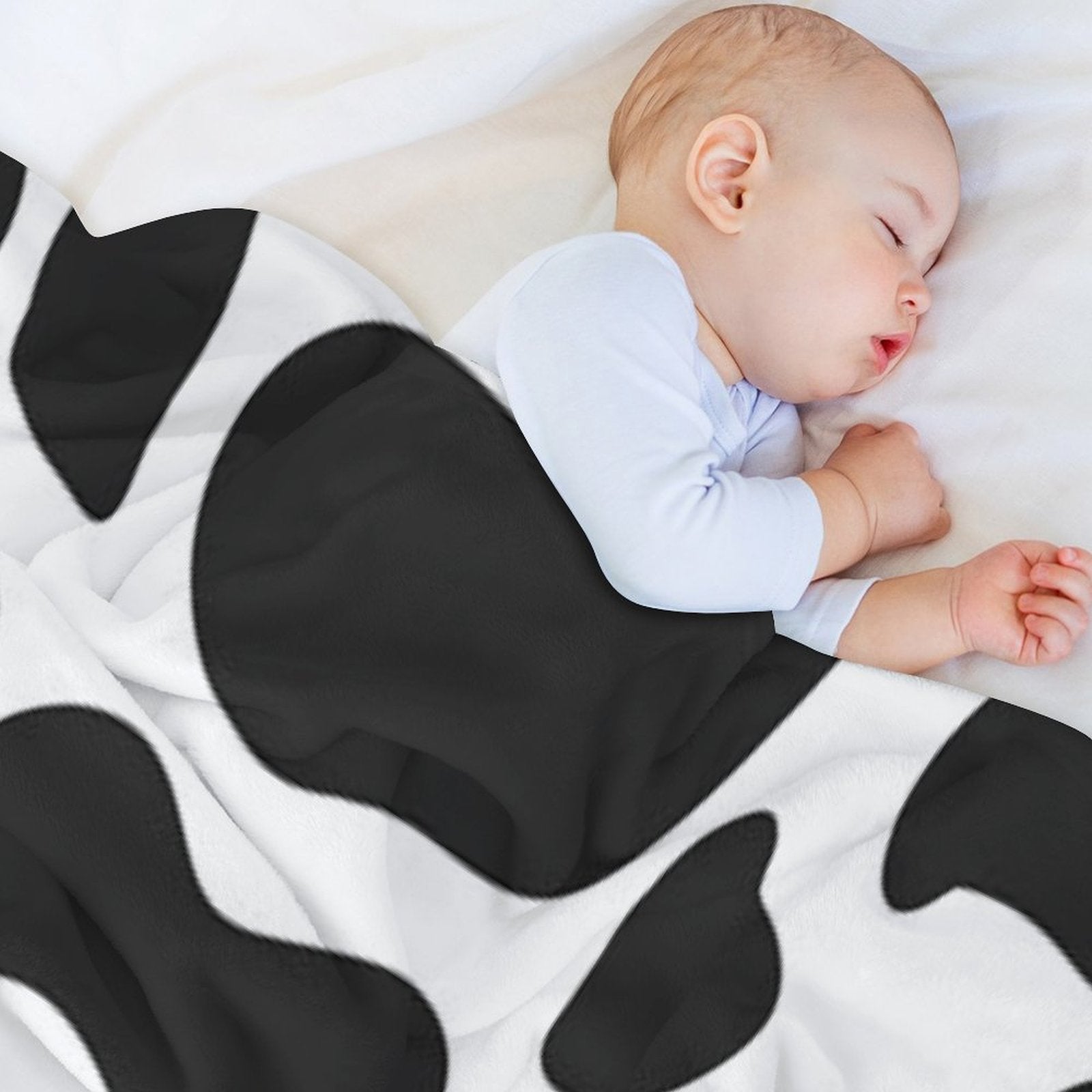 Cow Pattern Plush Throw Blanket