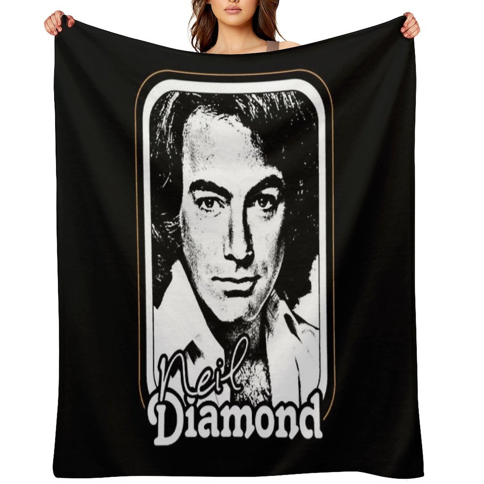 Rétró 1970s Fán Désígn Essential All-season Throw Blanket