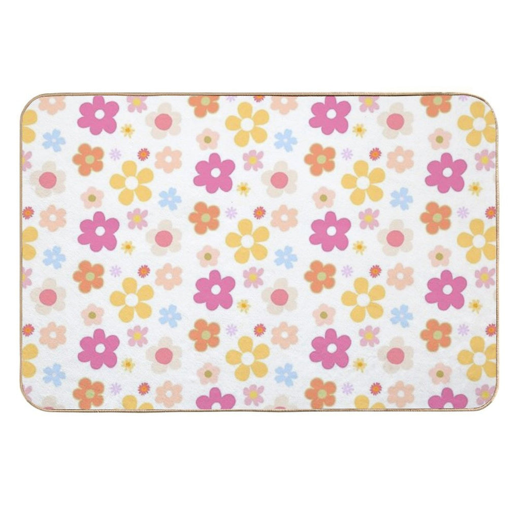 Cute Flower Theme  Eco-Friendly Bath Mat