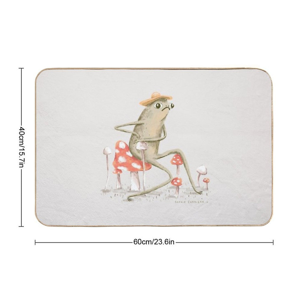 Awkward Toad  Repositionable Bath Mat