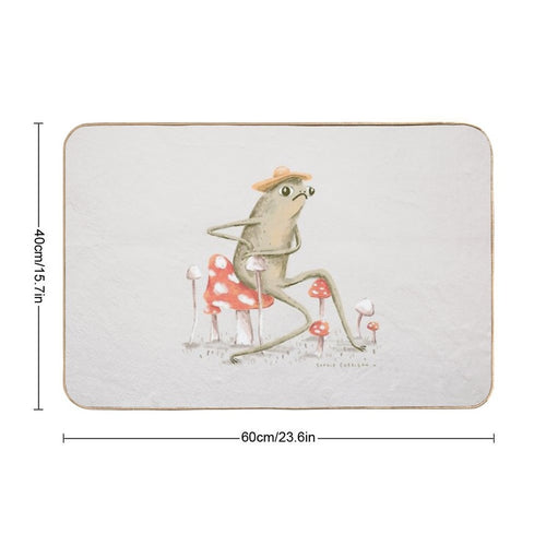Awkward Toad  Repositionable Bath Mat