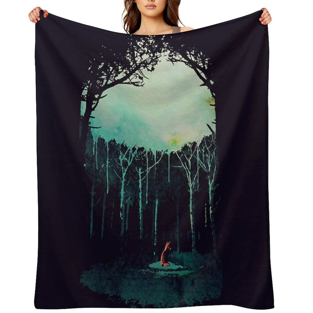 Deep in The Forest Anti-pilling Throw Blanket