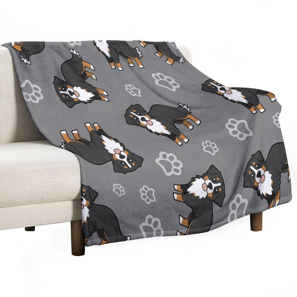 Bernese Mountain Dog. Eco-conscious Throw Blanket