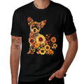 Floral Chihuahua Sunflower Mama Cute Mom Mother's Day  Summer-ready Fabric T-Shirt