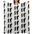 Belted Galloway Heifer Wrinkle-free Throw Blanket