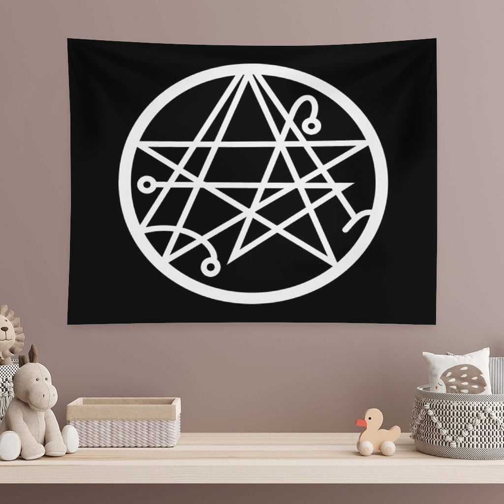 The Necronomicon Gate Symbol Tapestry