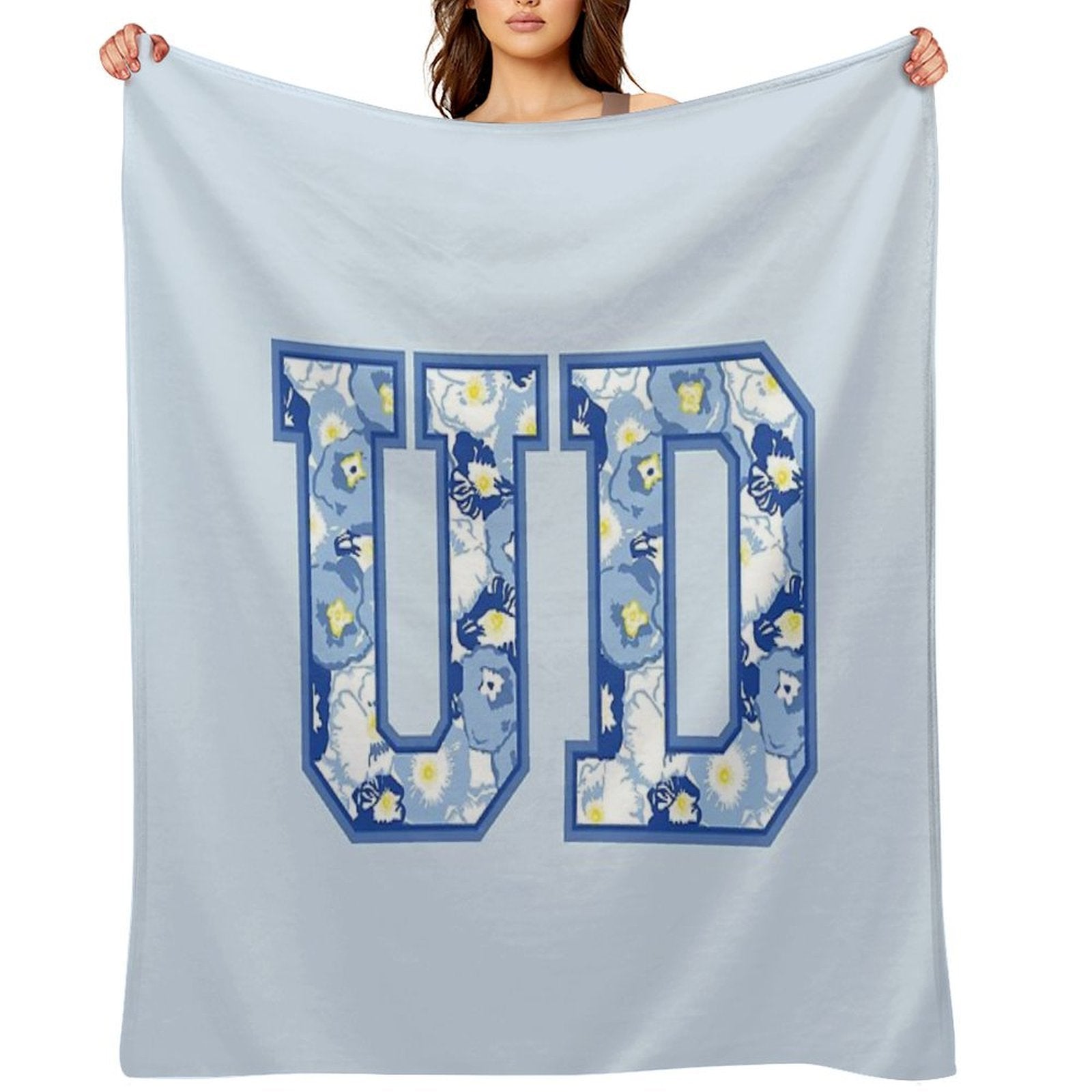 Delaware Lily Floral U D Sustainable Throw Blanket