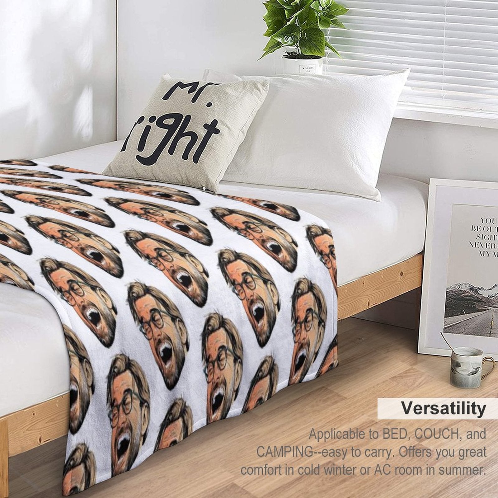 Joyous Klopp Shrink-resistant Throw Blanket
