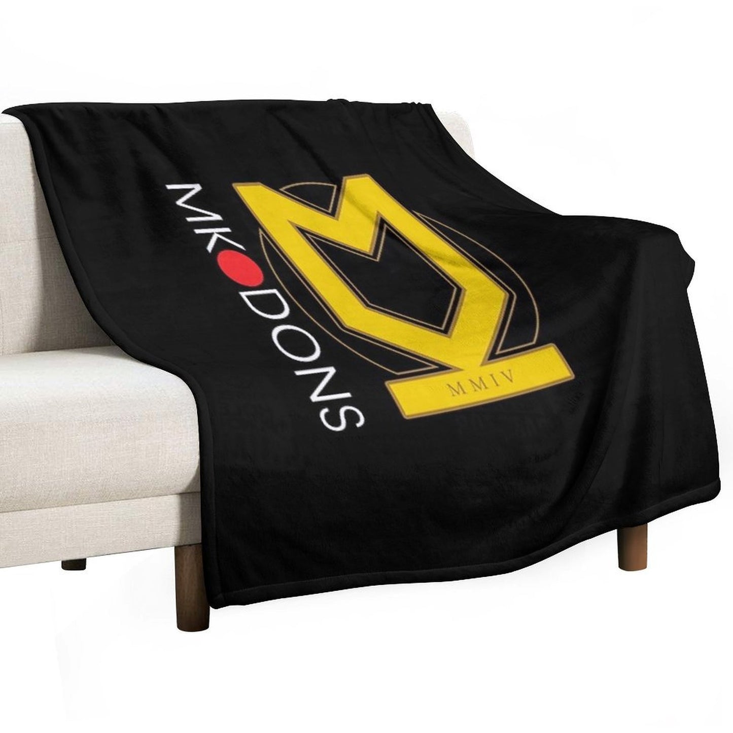 MK Dons FC Plush Throw Blanket