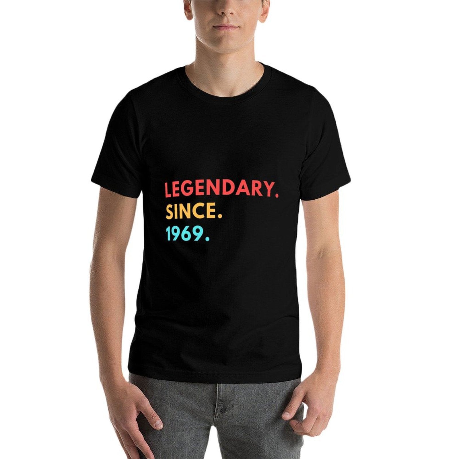 Funny Gift 50th Birthday For Men Women Legendary Since 1969 Premium  Polyester Blend T-Shirt