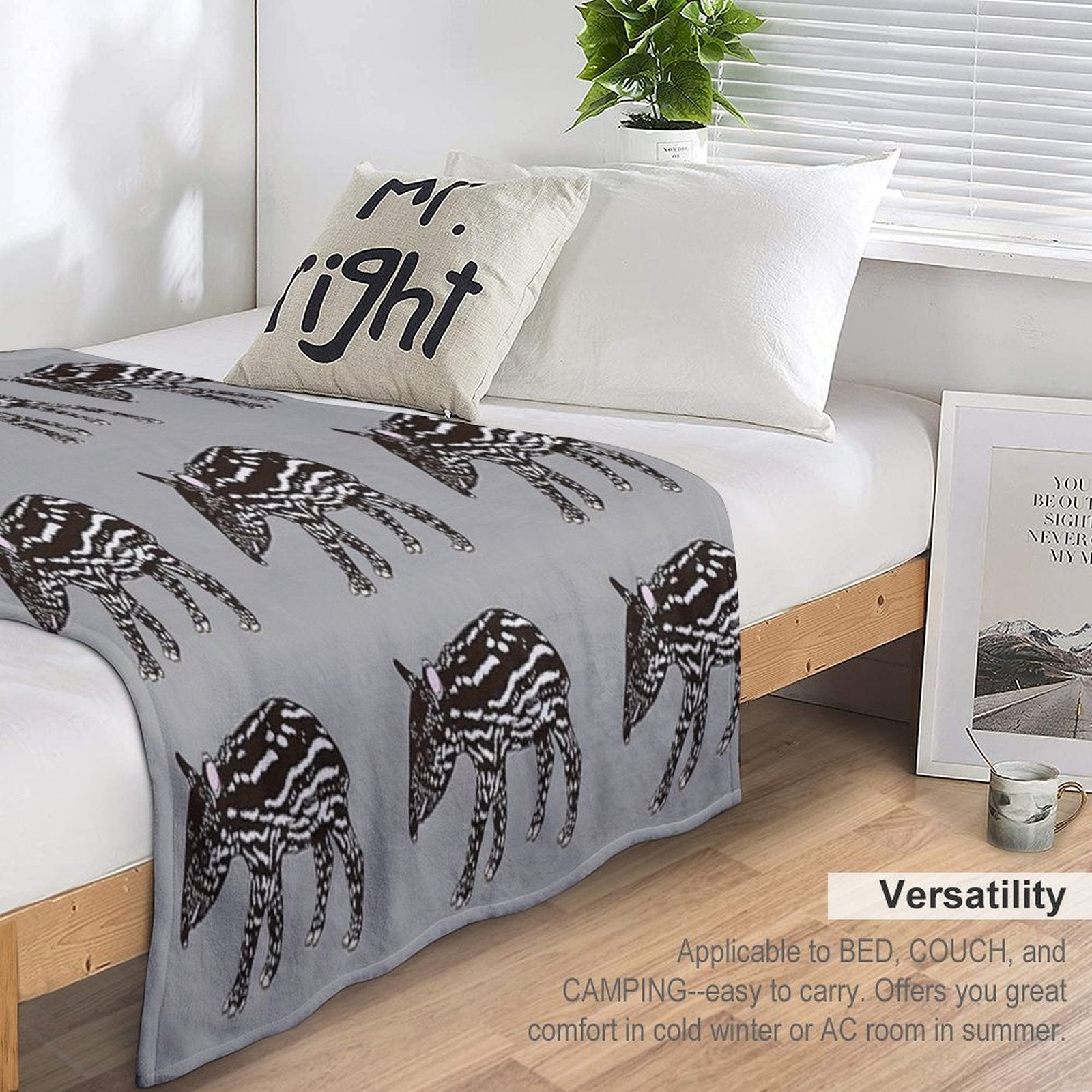 Baby Tapir Compact Throw Blanket