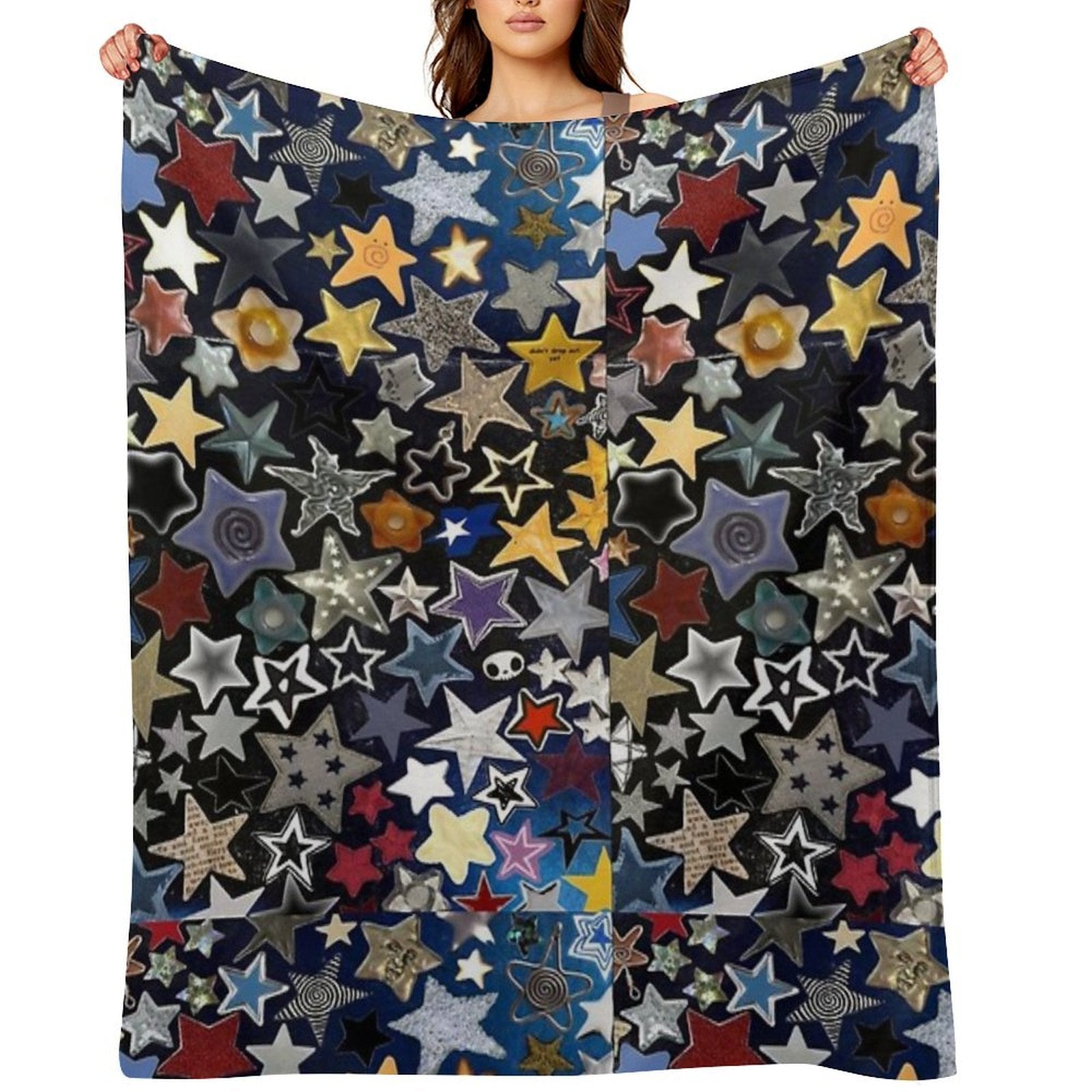 Random Digital Art Inspired by Nature Quick-dry Throw Blanket