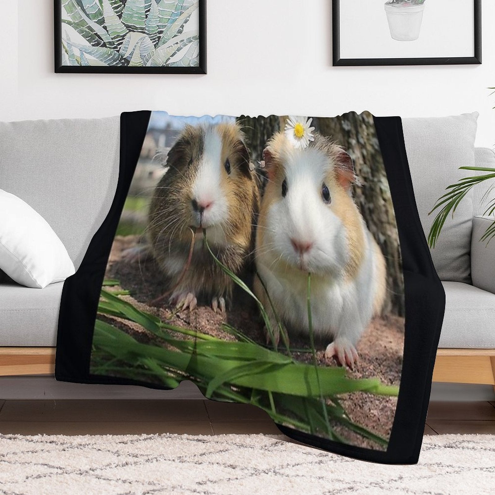 Guinea Pig – Cavy Collection – Model 01 Gift-ready Throw Blanket