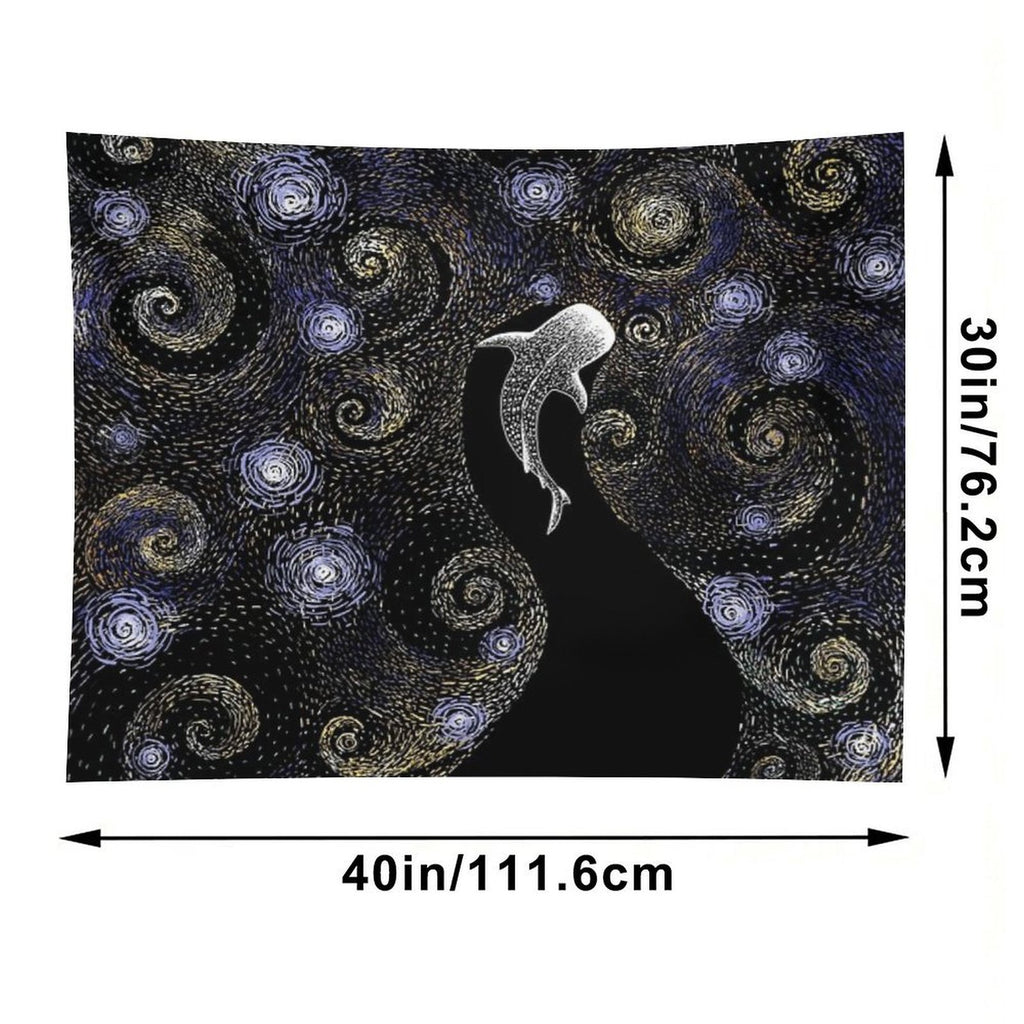 Star Eater in Van Gogh Style - COLORED Tapestry