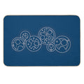 Space, Time, Dimensions, And Their Relativity - Silver  Repositionable Bath Mat