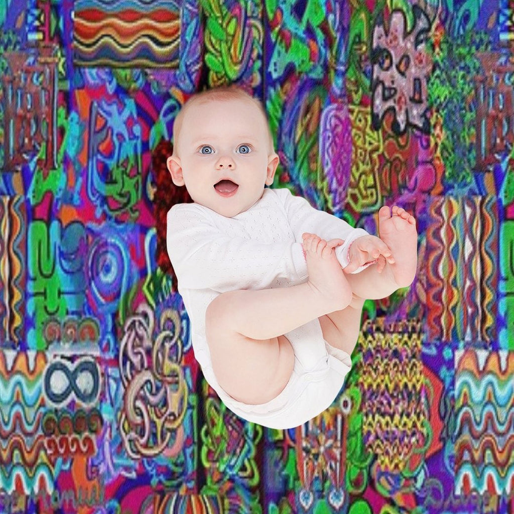 Pop Abstract Sustainable Throw Blanket
