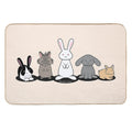 My Favorite Breed Is Rescued - Bunnies  Stain-Proof Bath Mat
