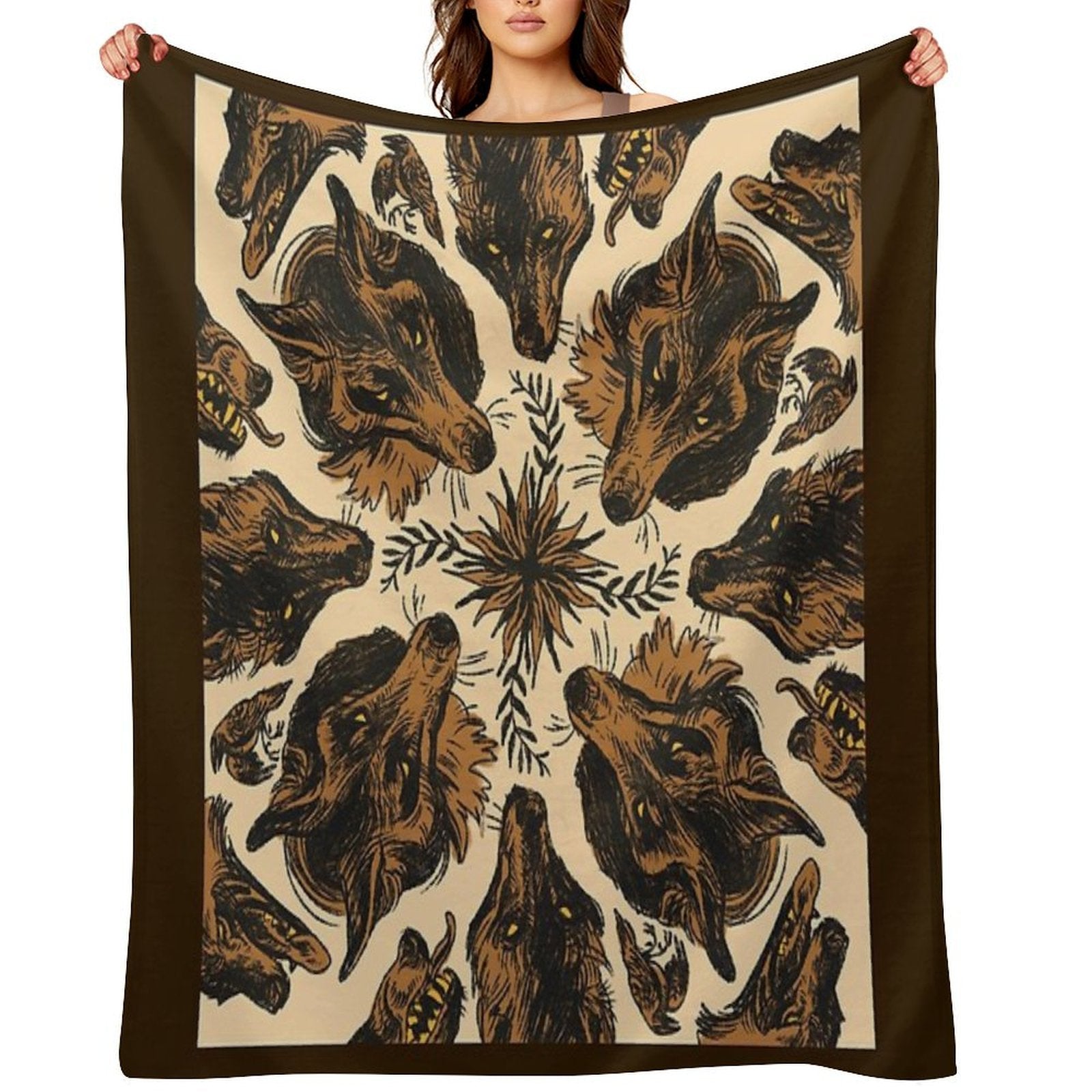 Canine Pattern Versatility Throw Blanket