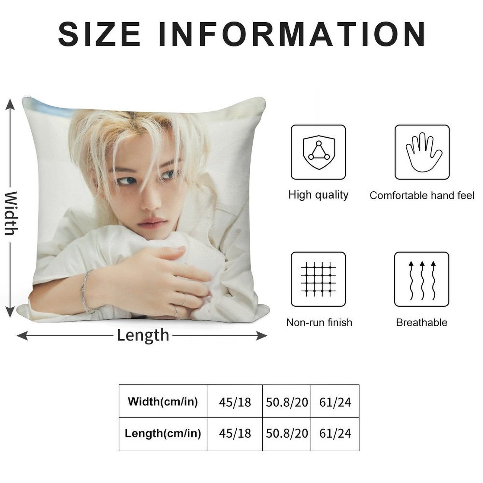Lee Felix       Stray Kids - 2024 Season's Greetings 'Perfect Day with SKZ' (Teaser Images - Individual) Soft Reinforced Edging Throw Pillow