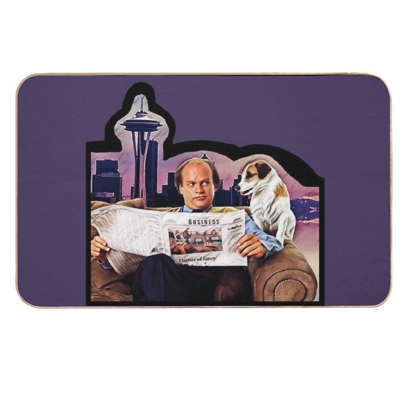 Frasier And Eddie  Long-Lasting Bath Mat
