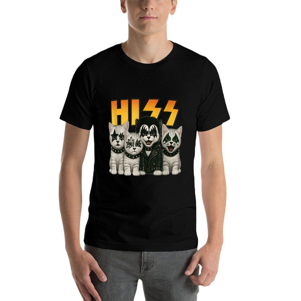 Cute Hiss Cats Rock Kittens Kitty Rocking Music Cat Lovers  Soft T-Shirt