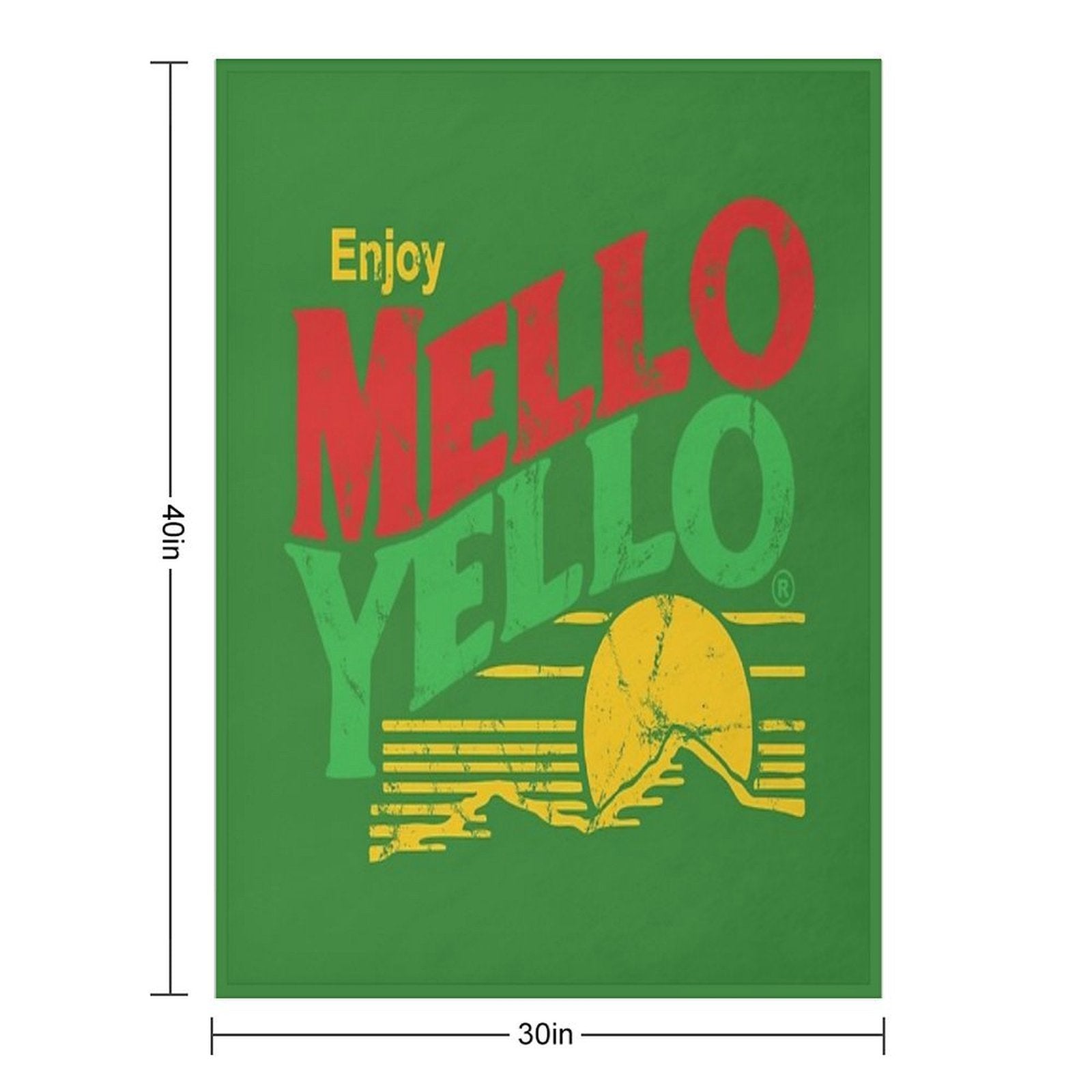 Enjoy Mello Yello (vintage) Quick-dry Throw Blanket