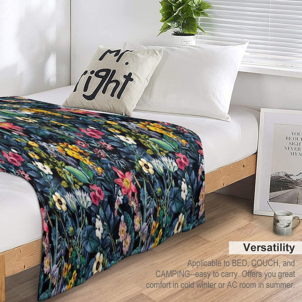 Exotic Garden Quick-dry Throw Blanket
