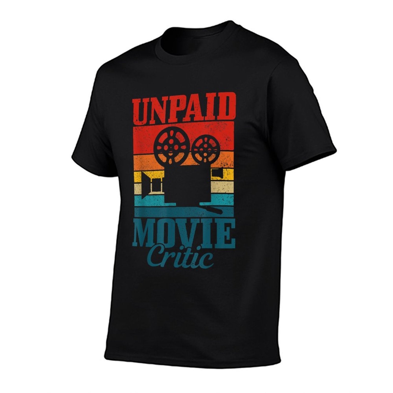 Unpaid Movie Critic Vintage Film Camera Filmmaker Funny Gift  Slim-fit Cut T-Shirt