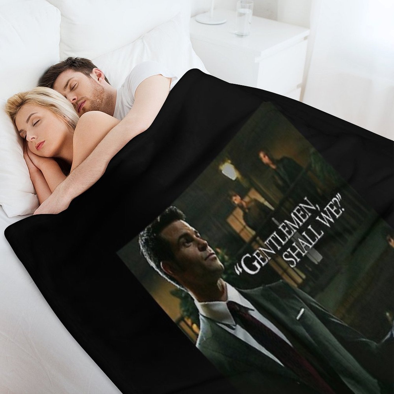 Elijah Gentlemen Shall We Velvety-soft Throw Blanket