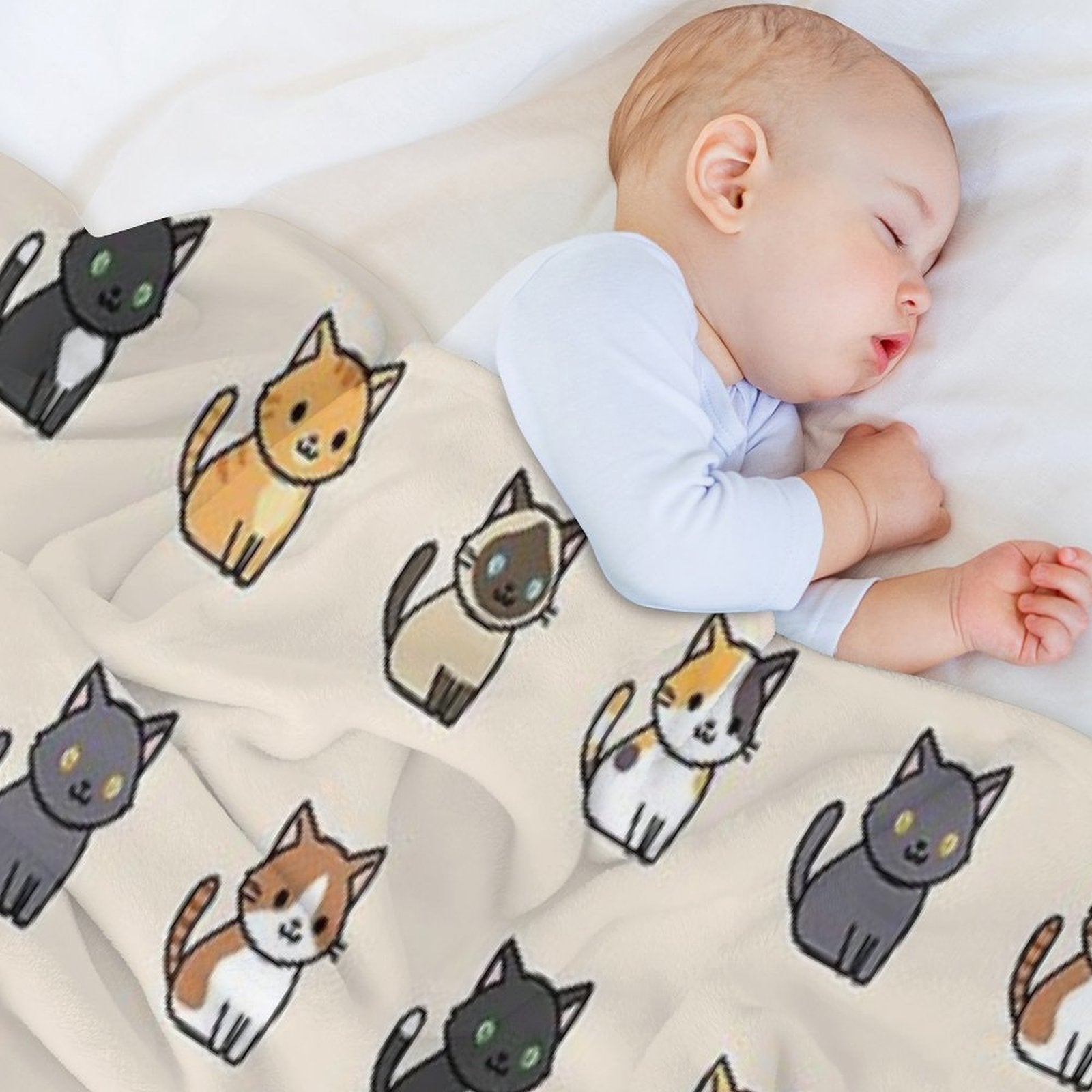 Cute Cats Durable Throw Blanket