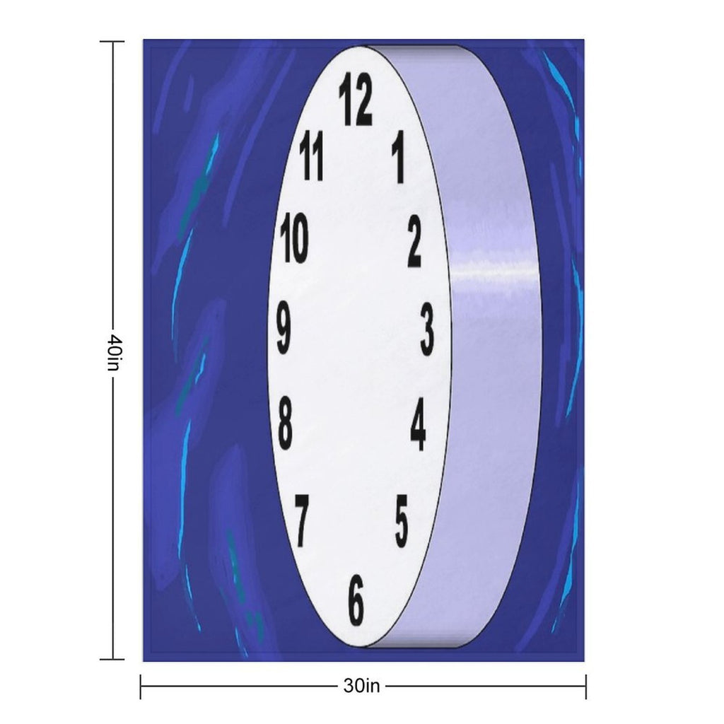 The Sideview Clock Eco-conscious Throw Blanket