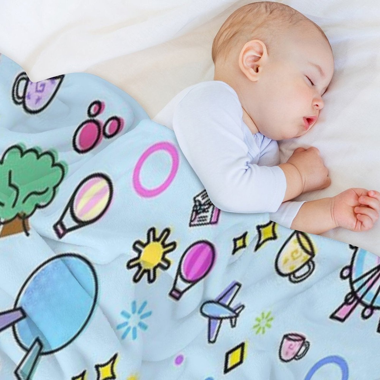Meet Me at My Happy Place Pattern Gift-ready Throw Blanket