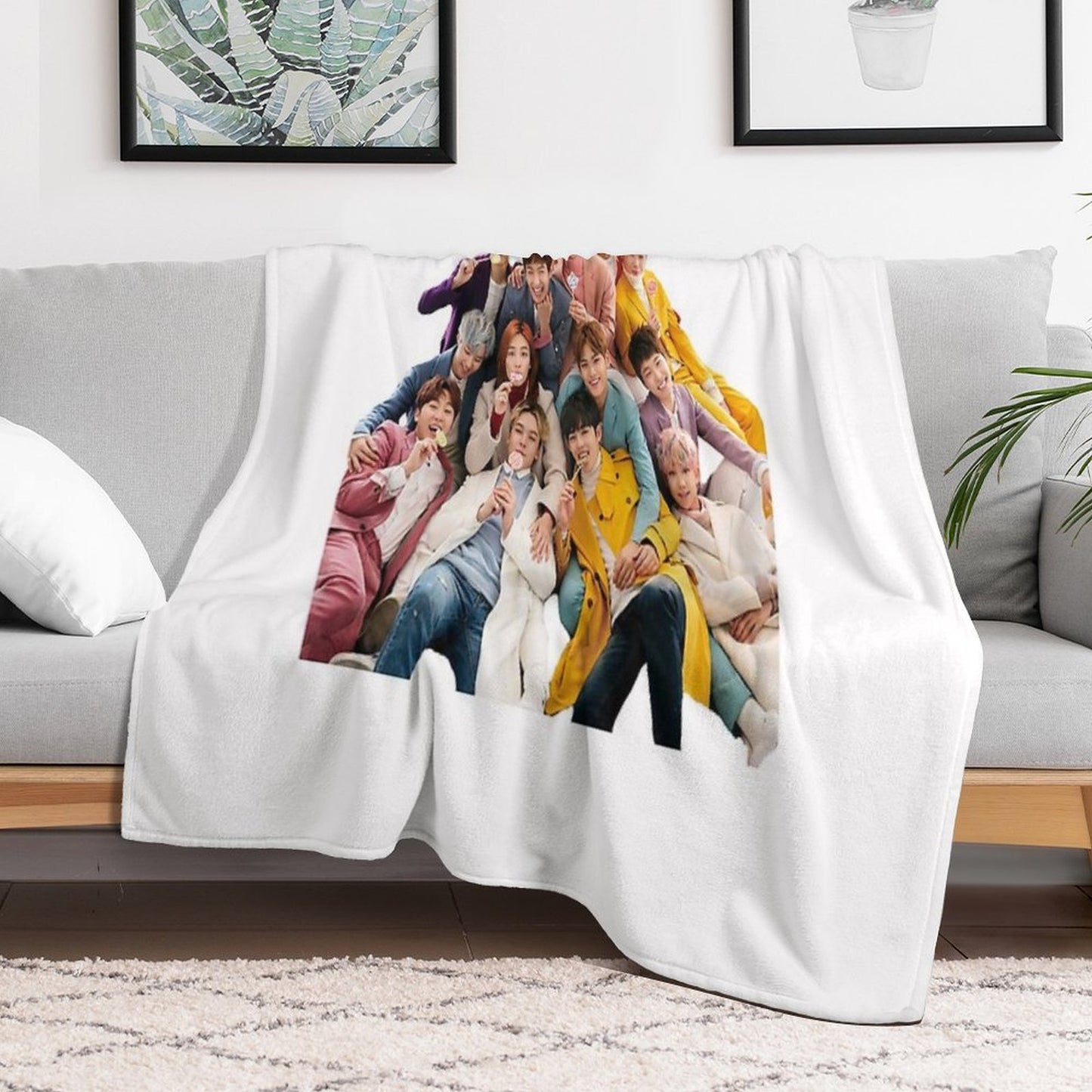 Seventeen Kpop Shrink-resistant Throw Blanket