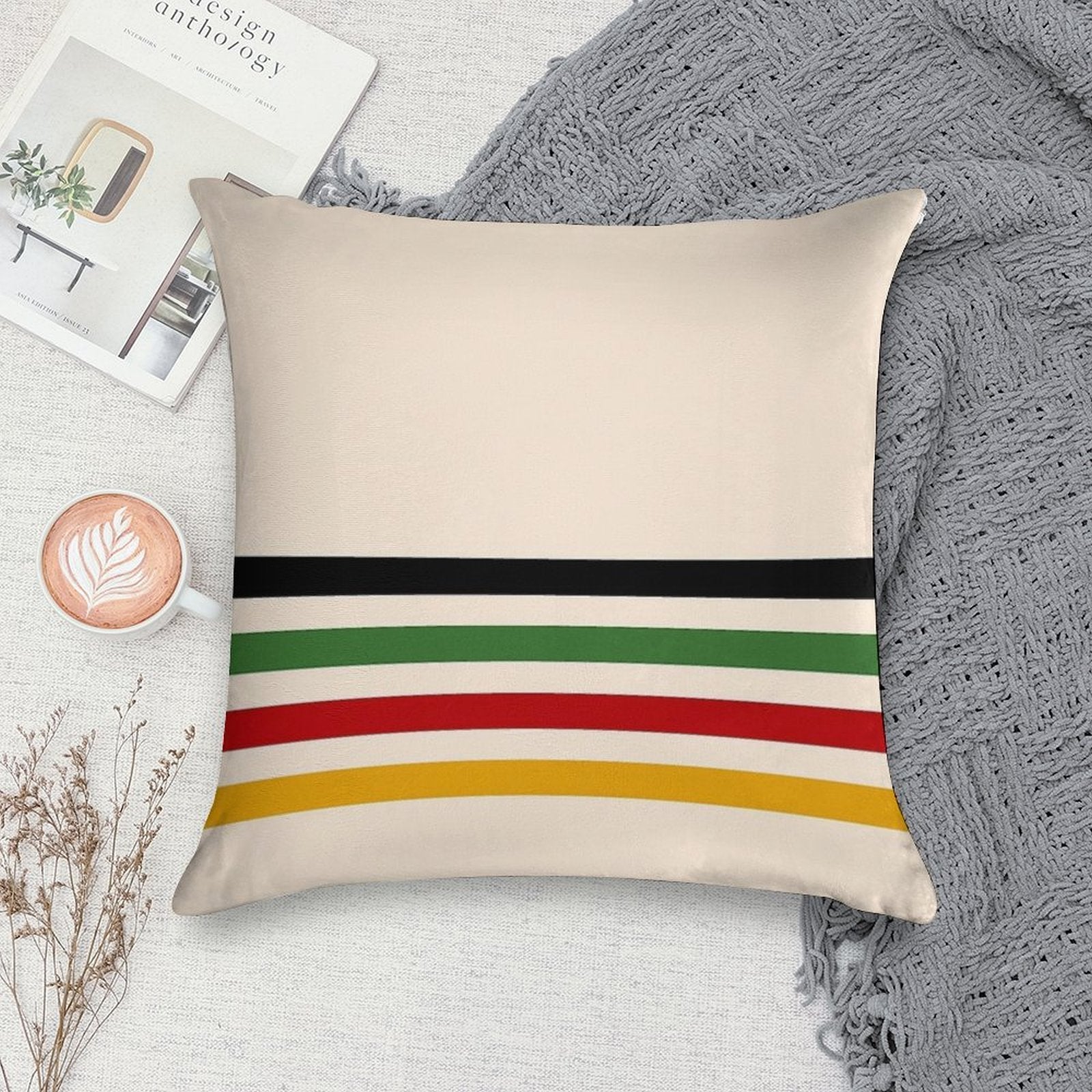 Trading Colors Soft Washable Throw Pillow