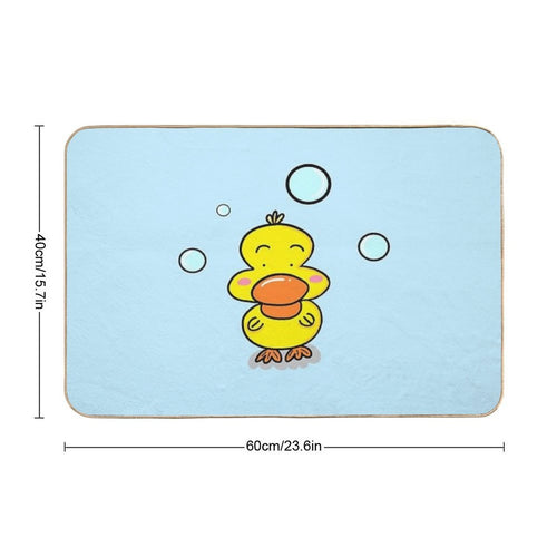 Bathroom Ducky Doodle  Toxin-Free Bath Mat