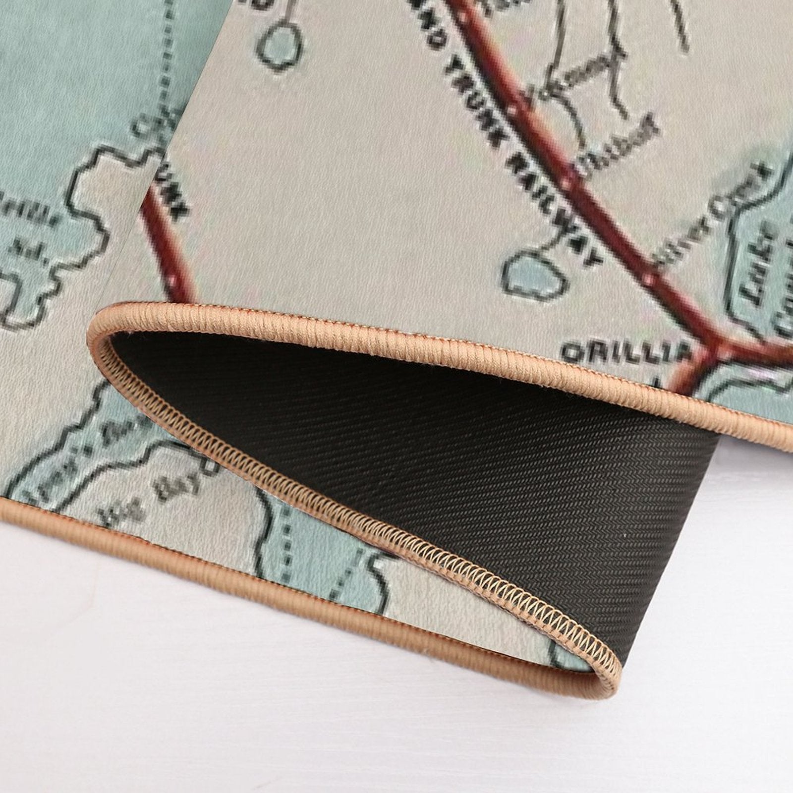 Vintage Map of Georgian Bay And Muskoka Lakes  Anti-Trip Bath Mat
