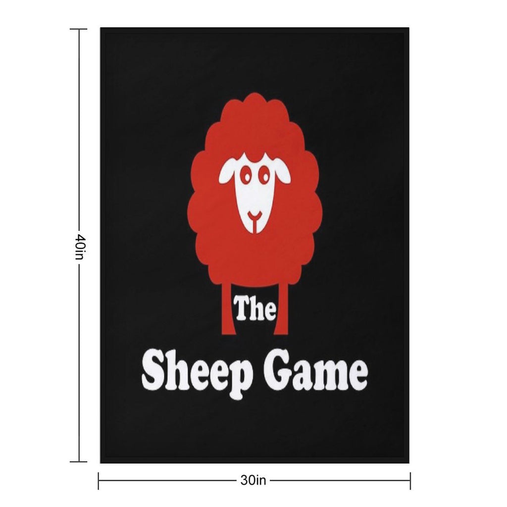The Sheep Game Merch The Sheep Game Logo Premium Throw Blanket