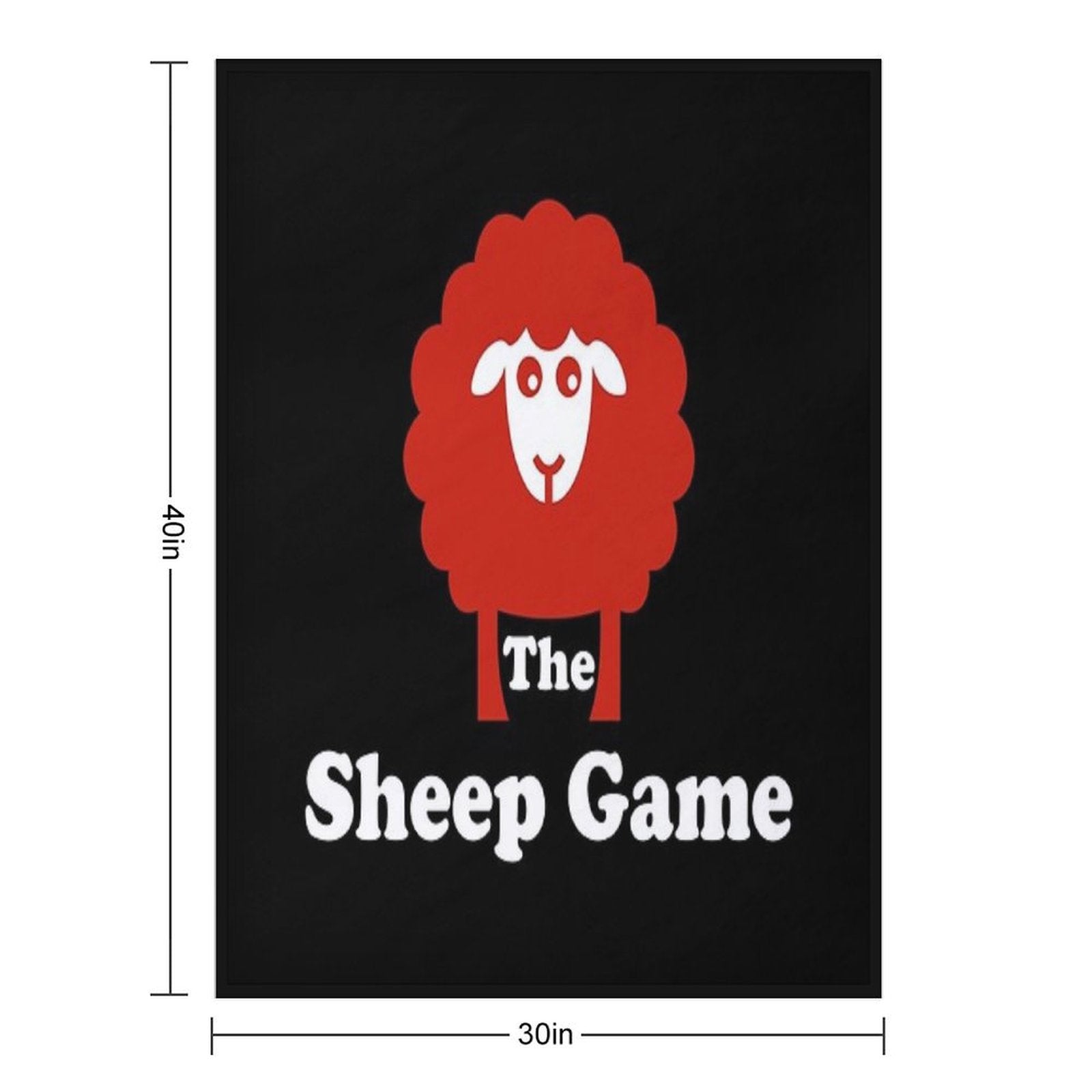 The Sheep Game Merch The Sheep Game Logo Premium Throw Blanket