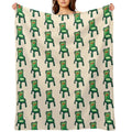 Froggy Chair Velvety-soft Throw Blanket