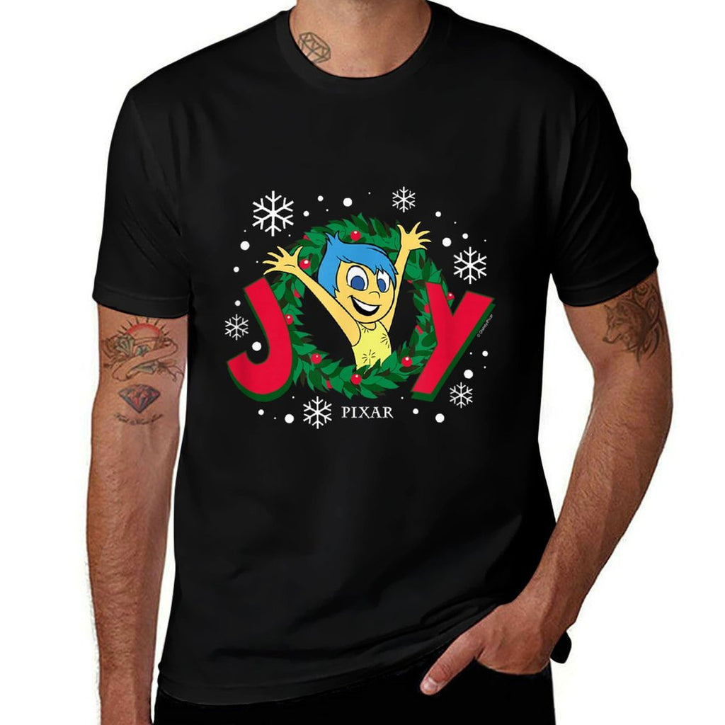 Inside Out 2 - Joy Christmas Wreath  Wrinkle-resistant T-Shirt