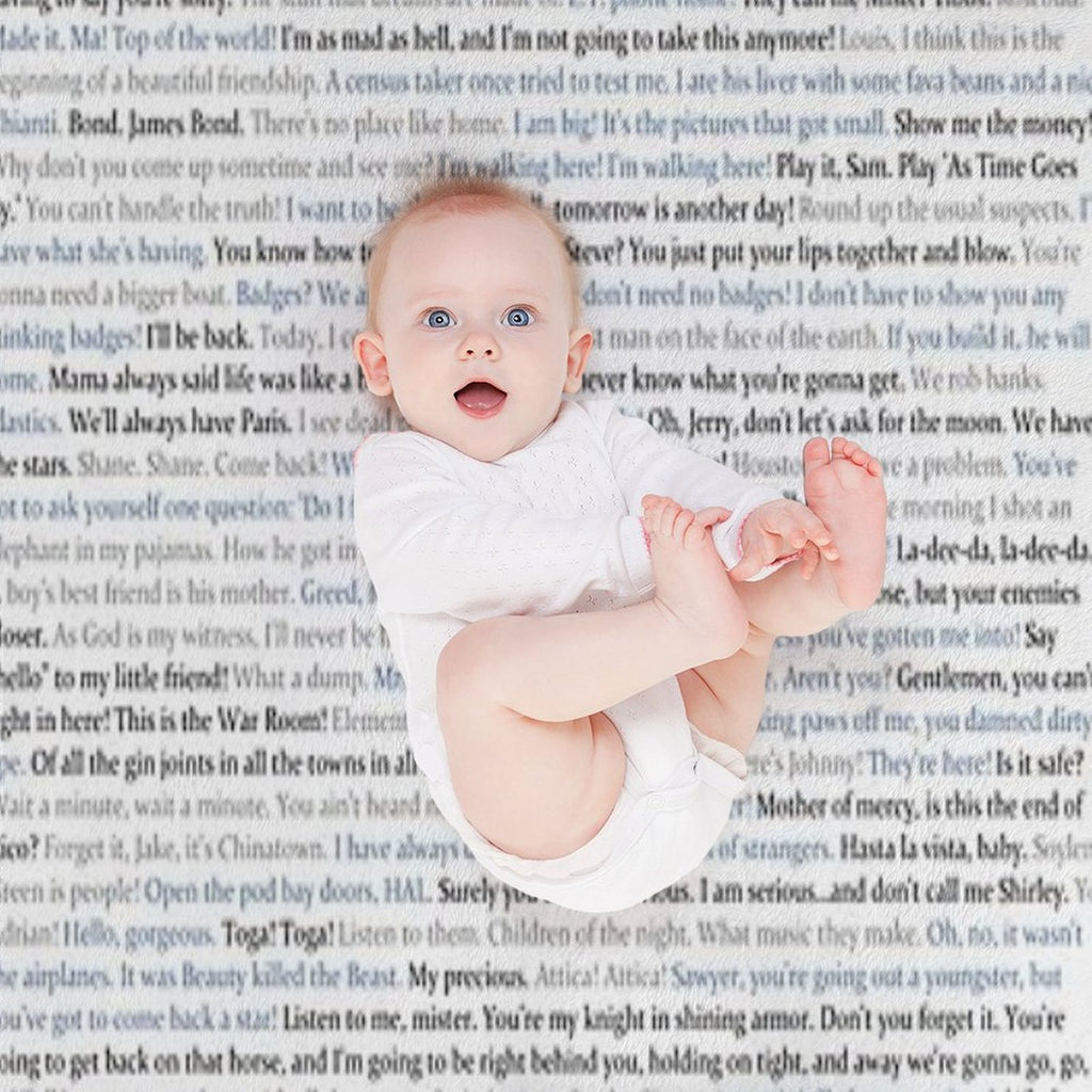 Movie Quotes Quick-dry Throw Blanket