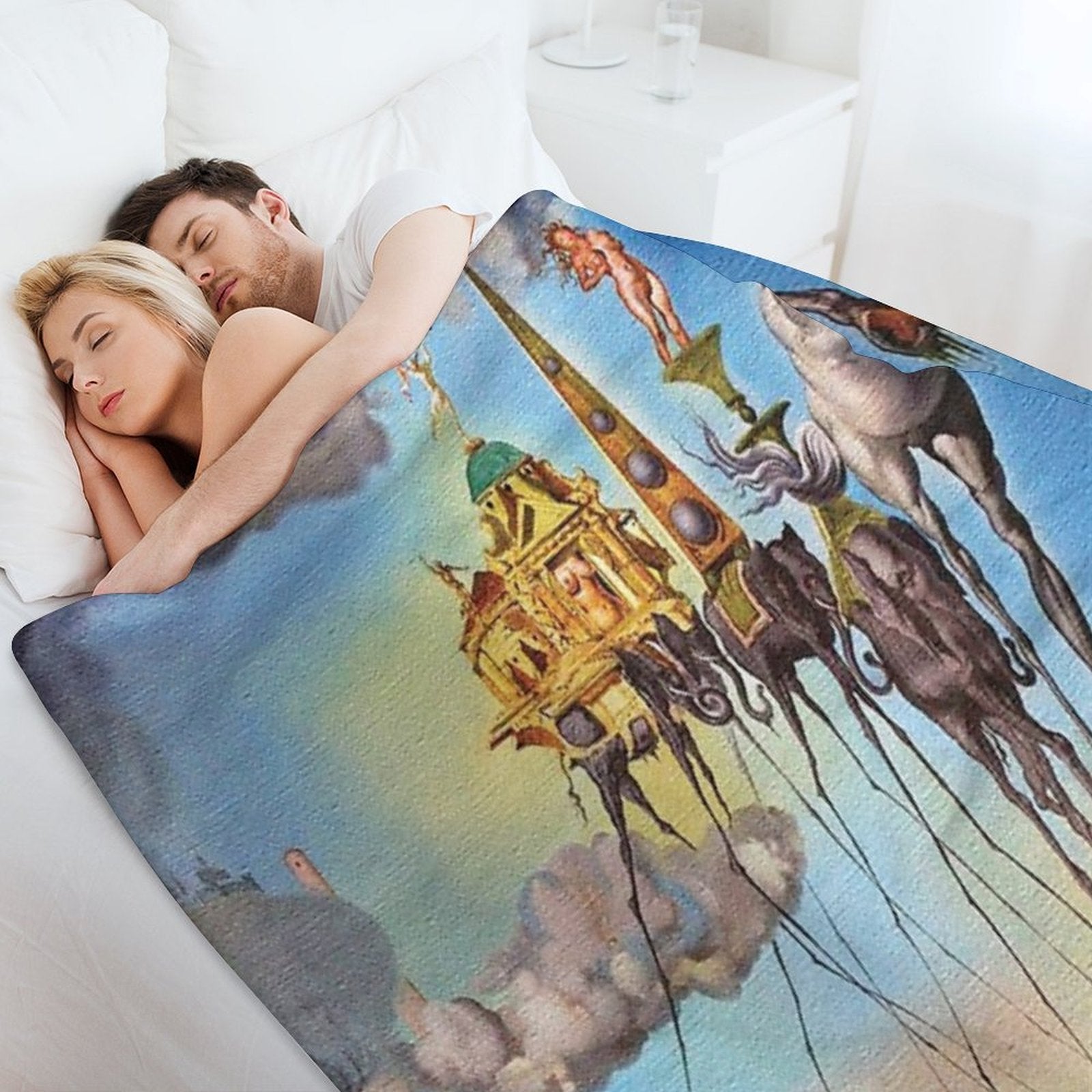 The Temptation of St. Anthony Durable Throw Blanket