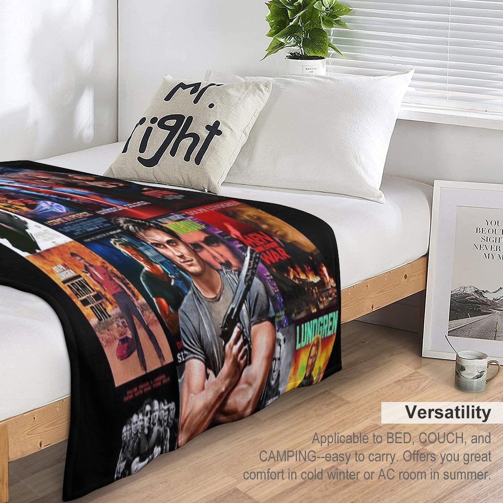 Cinema of Dolph Machine-washable Throw Blanket