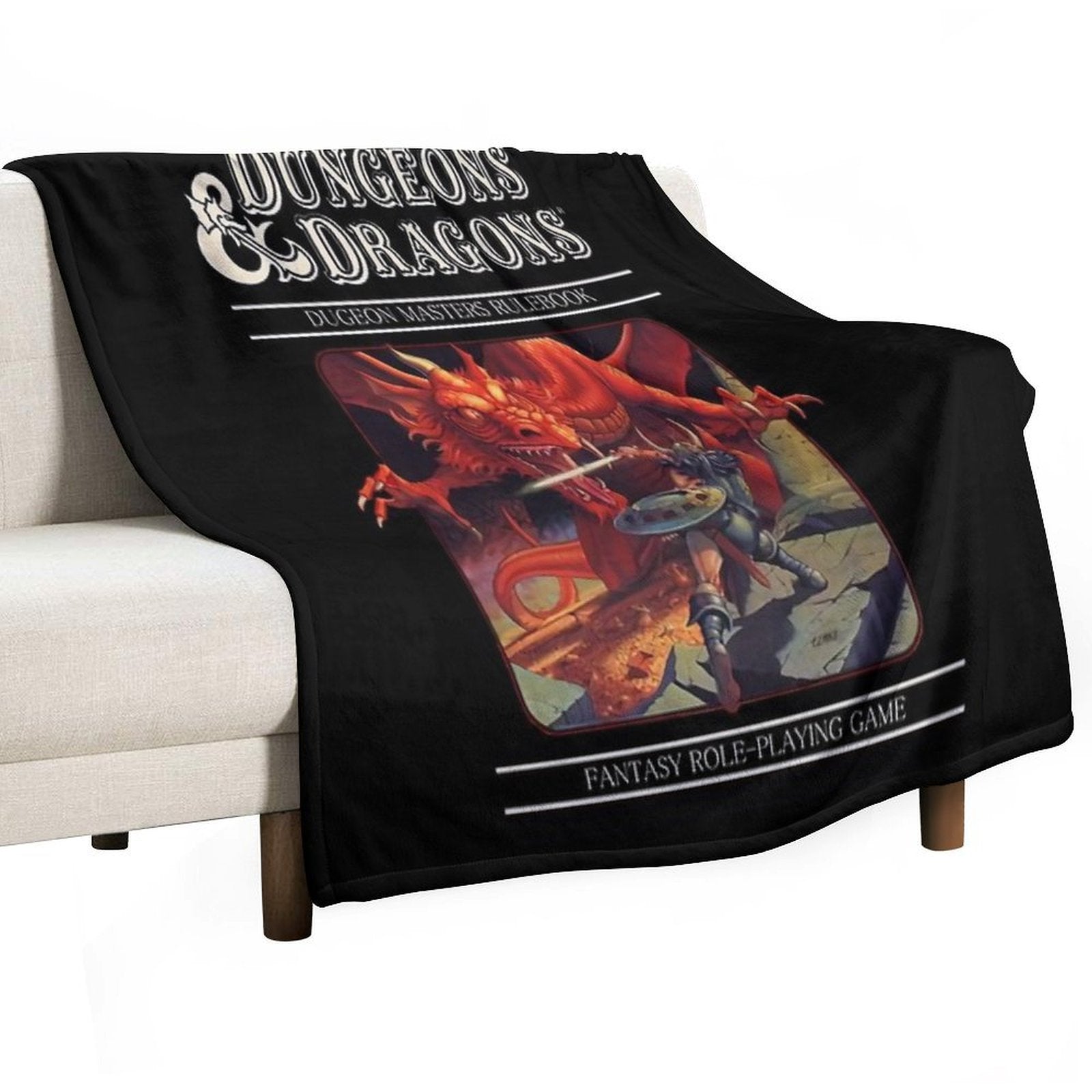 Dungeons & Dragons 1974 Easy Care Throw Blanket