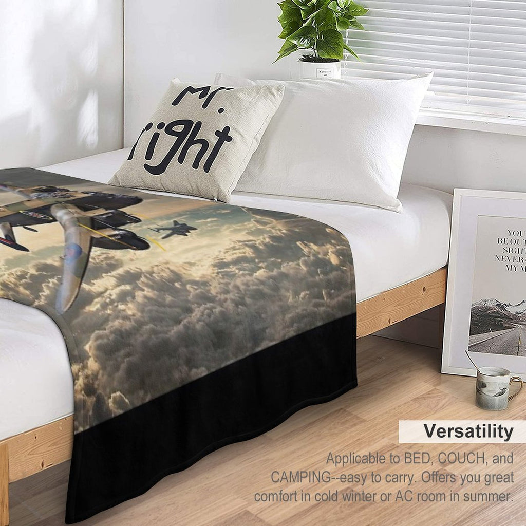 Avro Lancaster Lightweight Throw Blanket