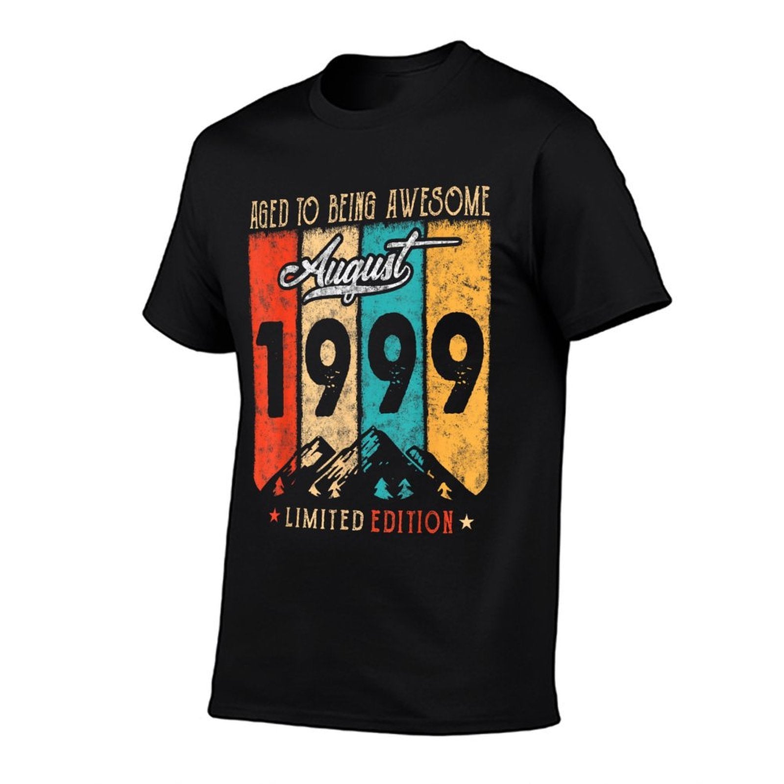 25 Years Old Retro Vintage August 1999 Funny 25th Birthday  Slim-fit Cut T-Shirt