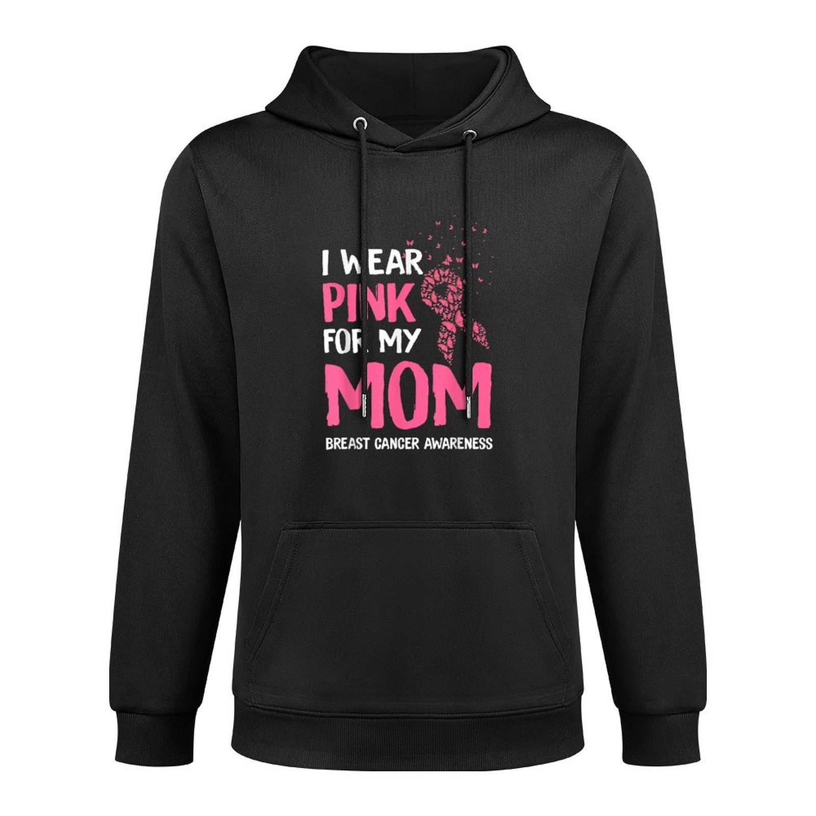 I Wear Pink For My Mom Breast Cancer Awareness Son Support Shape Retention Hoodie