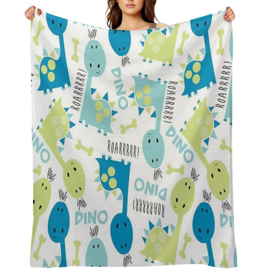 Little Roarrrrrr Dinosaurs Compact Throw Blanket