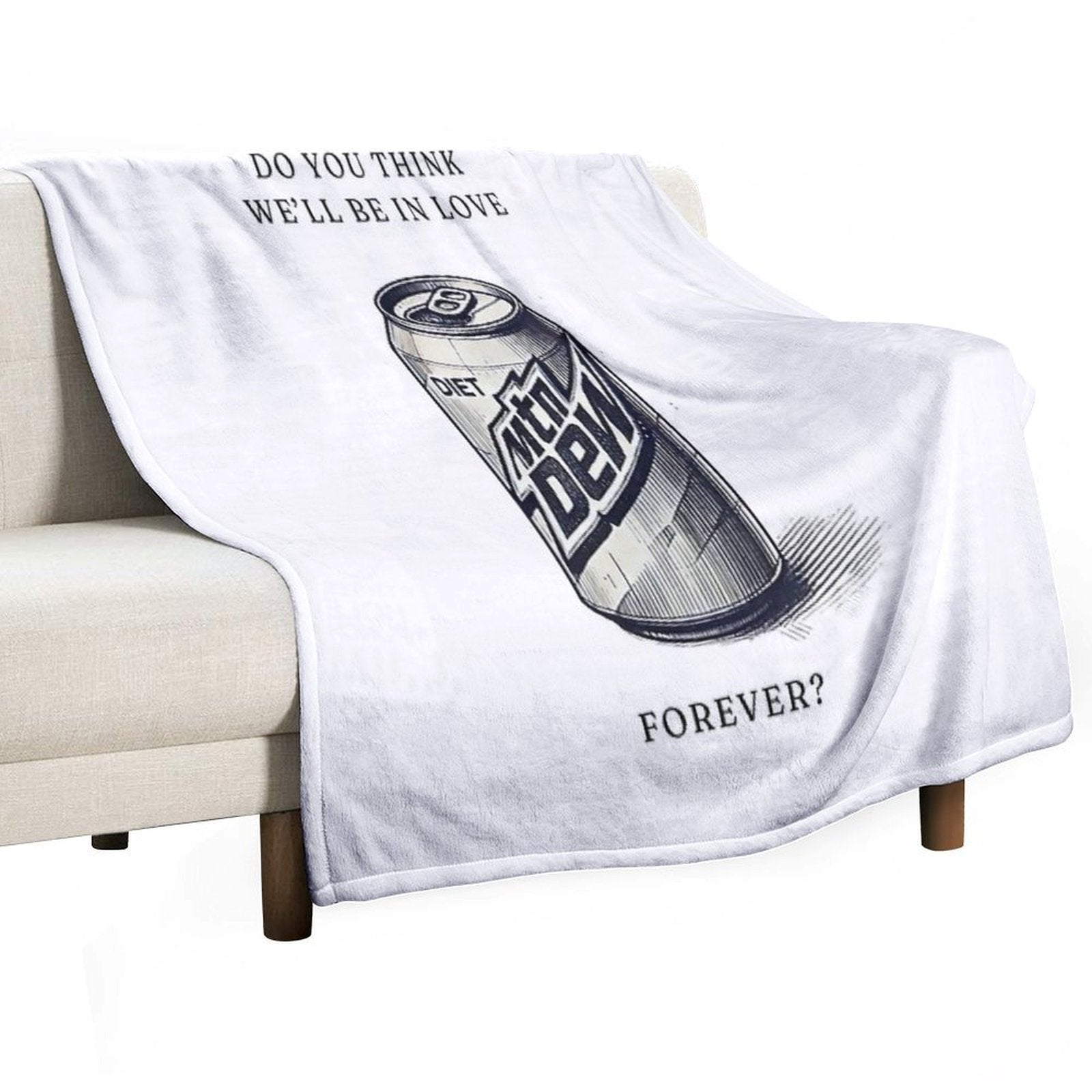 Diet Mountain Dew - Lana Del Ray Minimalist Print All-season Throw Blanket