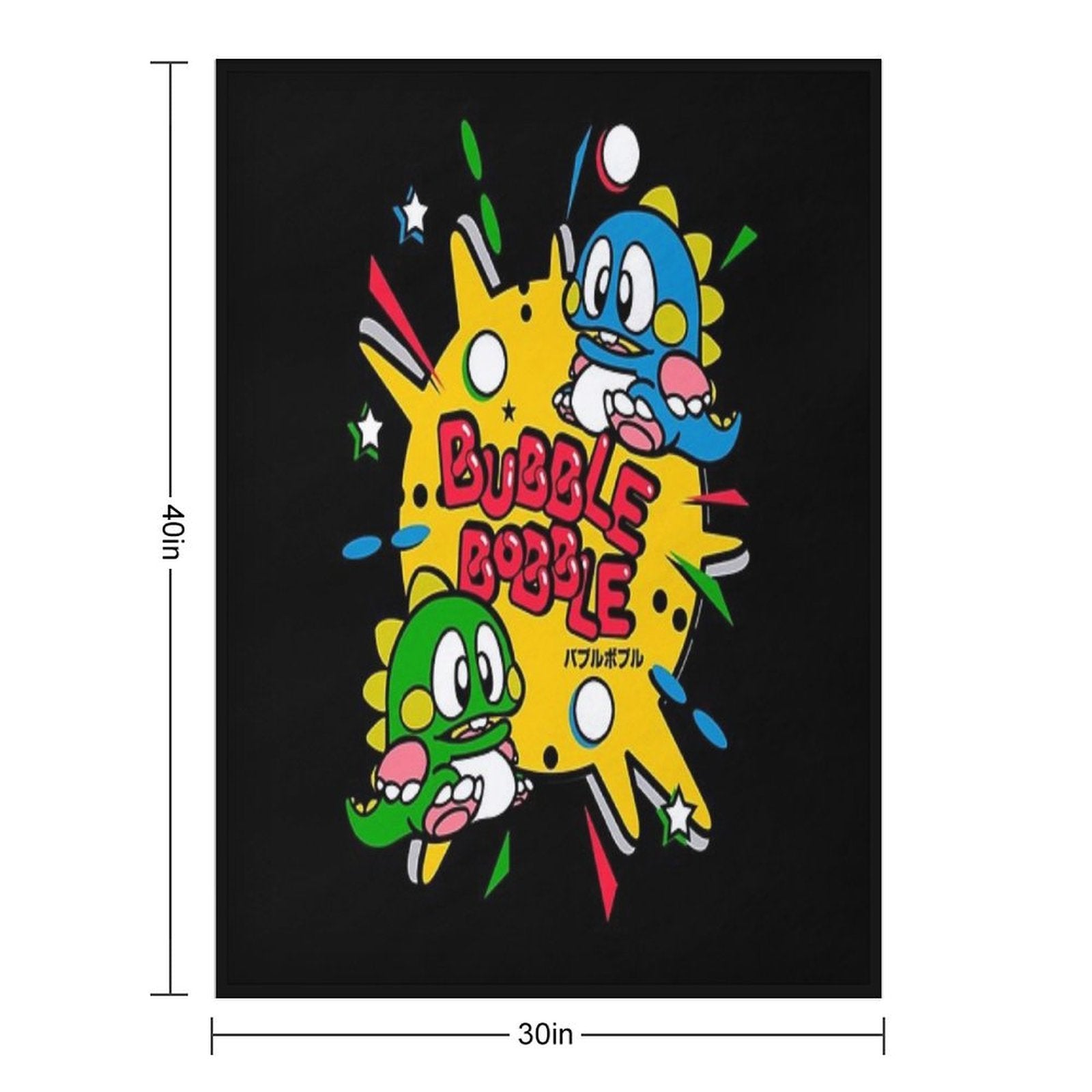 Bubble Bobble All-season Throw Blanket